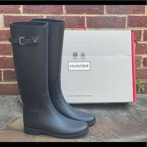 Hunter Tall Boots Refined Black US 8